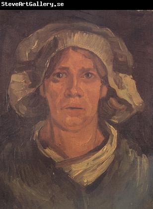 Vincent Van Gogh Head of a Peasant Woman with White Cap (nn04)